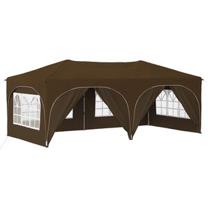 vidaXL Pop-up Juhlateltta 575 x 288 x 245 cm Taupe Oxford-kangas