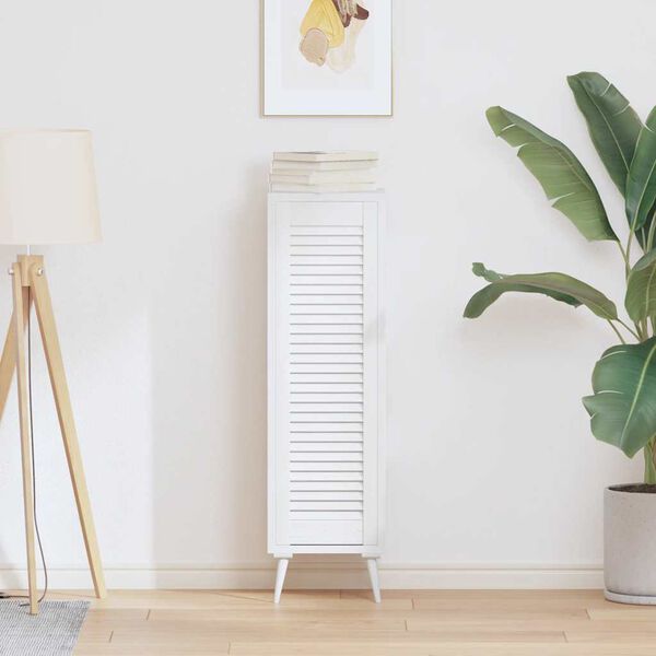 vidaXL Kaappi Ovi S&auml;leikk&ouml; Design Valkoinen 99x29,5 cm