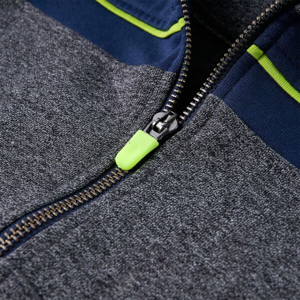 Lasten vetoketjullinen huppari harmaameleerattu 92