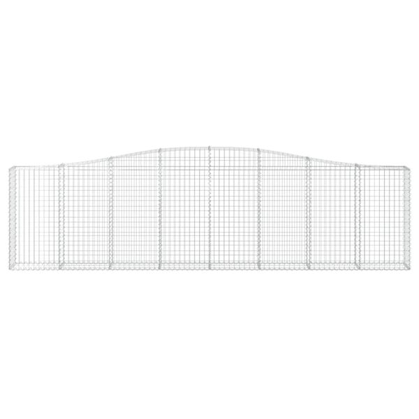 vidaXL Kaarevat kivikorit 15 kpl 400x30x100/120 cm galvanoitu rauta