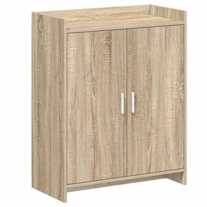 vidaXL Kenk&auml;kaappi ovella Sonoma-tammi 73,5 x 36 x 92 cm Tekninen puu