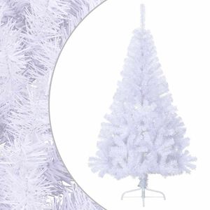 vidaXL Tekojoulukuusen puolikas jalustalla vihre&auml; 150 cm PVC