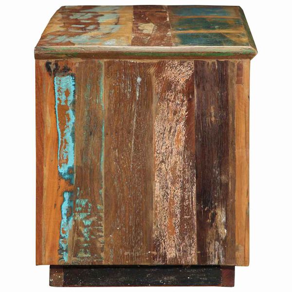 vidaXL Kenk&auml;kaappi Ruskea 110 x 35 x 40 cm Kierr&auml;tetty massiivinen puu