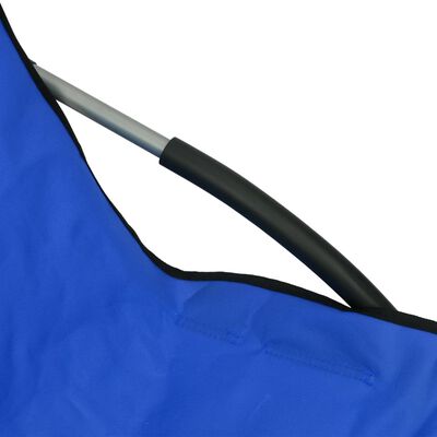 vidaXL Kokoontaitettavat rantatuolit 2 kpl sininen kangas