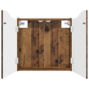 vidaXL Dartboard-kaappi Vanha puu 56 x 12 x 63 cm Tekninen puu