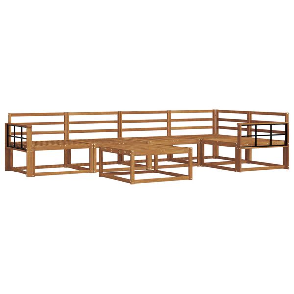 vidaXL Ulkosohvakokoelma 6 pcs Luonnollinen Tihe&auml; akasiapuu