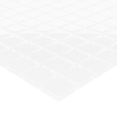 vidaXL Mosaiikkilaatat 11 kpl valkoinen 30x30 cm lasi