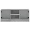 vidaXL TV-taso lasiovilla betoninharmaa 102x37x42 cm