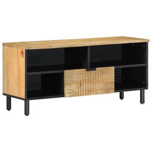 vidaXL TV-kaappi Ruskea 100x33x46 cm Massiivipuu Mango