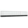 vidaXL Aviaario jatkeella hopea 1250,5x107x212 cm ter&auml;s