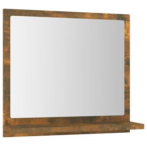 vidaXL Kylpyhuoneen peili savutammi 40x10,5x37 cm tekninen puu