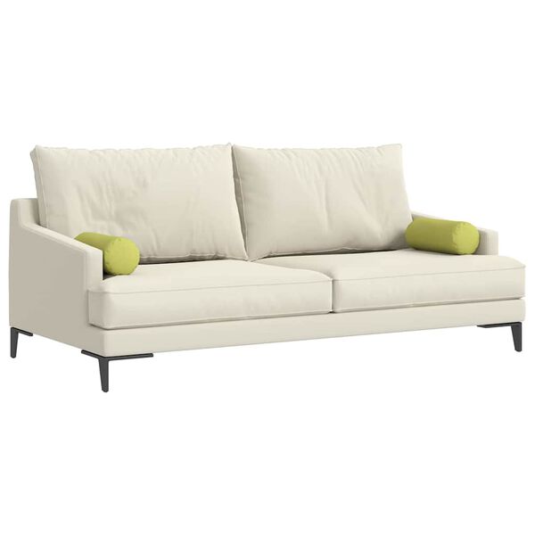 vidaXL Pystytyynyt 2 pcs Vaalean vihreä Ø 15 x 40 cm kangas