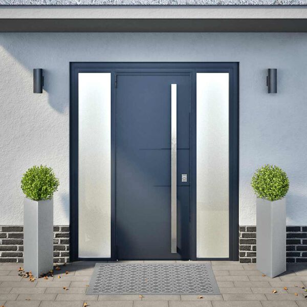 vidaXL Puutarhakukkalaatikot 2 kpl kolmio 30x26x75 cm galvanoitu ter&auml;s