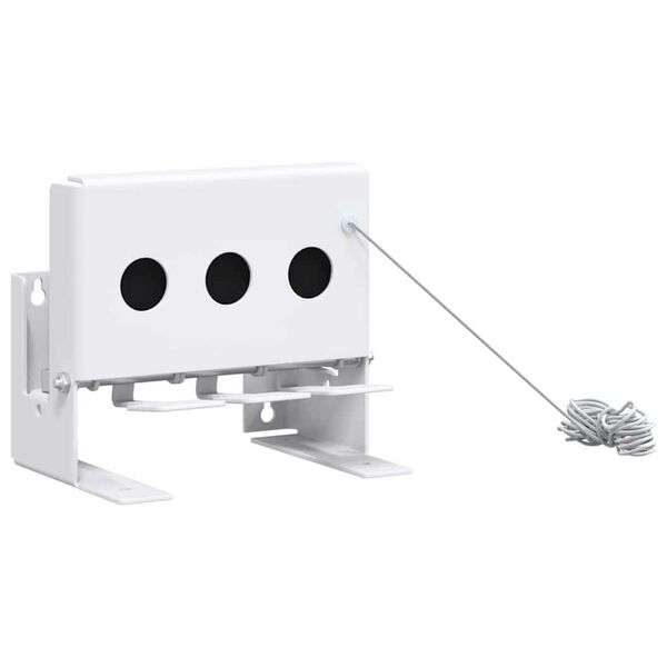 vidaXL Biathlon Knockdown Tavoite Valkoinen 18 x 14,5 x 16 cm Ter&auml;s