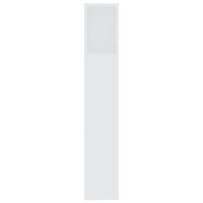 vidaXL Sängynpääty säilytystilalla valkoinen 200x18,5x104,5 cm