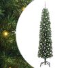 vidaXL Tekojoulukuusi jalustalla Vihre&auml; 240 cm PVC, ter&auml;s ja muovi