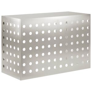 vidaXL Ilmastointilaitteen suoja Hopea 90 x 40 x 60 cm