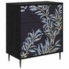 vidaXL Laukkaava DOKKUM Sininen saniainenkuvio 66 x 36,5 x 76 cm