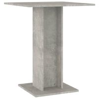 vidaXL Bistropöytä betoninharmaa 60x60x75 cm lastulevy