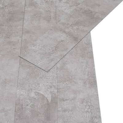 vidaXL PVC lattialankku ei-itsekiinnittyvä 5,26 m² 2 mm maan harmaa