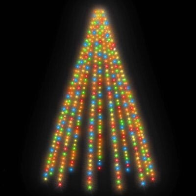 vidaXL Joulukuusen valot 500 LED-valoa värikäs 500 cm sisä/ulko