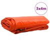 vidaXL Pressu 650g / m² Oranssi 3 x 4 m Kangas PVC-pinnoitteella