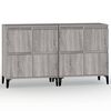 vidaXL Senkit 2 kpl harmaa Sonoma 60x35x70 cm tekninen puu
