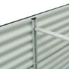 vidaXL Korotettu puutarhalaatikko 240x80x81 cm galvanoitu teräs harmaa