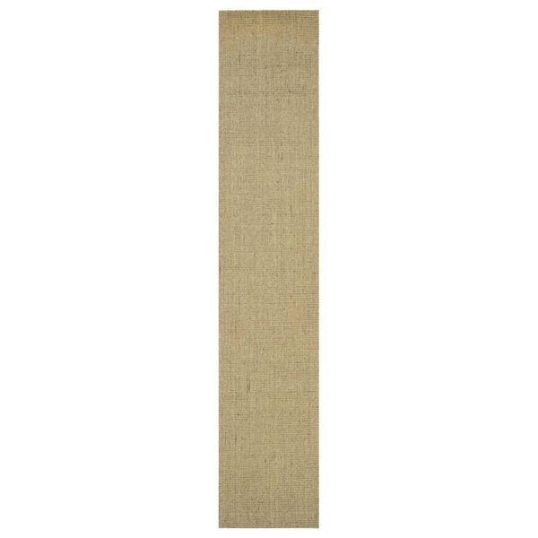 vidaXL Matto luonnollinen sisal 66x350 cm vihreä