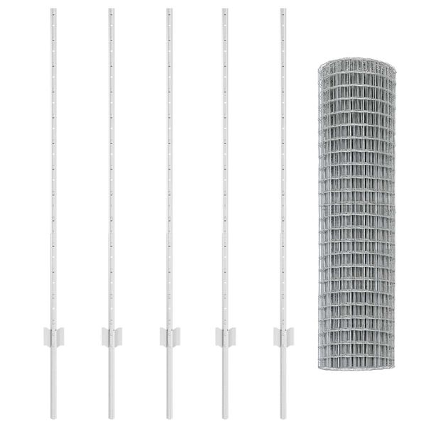 vidaXL Aita ja Tuki Hopea 1,2 x 10 m Ter&auml;s