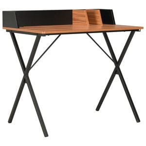 vidaXL Ty&ouml;p&ouml;yt&auml; musta ja ruskea 80x50x84 cm