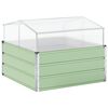 vidaXL Kukkalaatikko Pastelli vihre&auml; 100 x 100 x 77 cm
