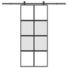 vidaXL liukuovi laitteistosarjalla 90x205cm karkaistua lasia alumiinia
