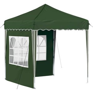 vidaXL Pop-up Juhlateltta 195 x 195 x 245 cm Vihre&auml; Oxford-kangas