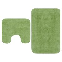 vidaXL Kylpyhuoneen mattosarja 2 osaa vihreä