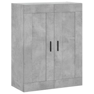 vidaXL Sein&auml;kiinnitett&auml;v&auml; kaappi harmaa 69,5x34x90 cm tekninen puu