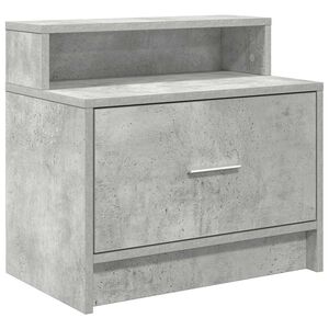 vidaXL Y&ouml;p&ouml;yt&auml;kaappi laatikolla betoninharmaa 51x31x47 cm
