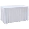 vidaXL Venyv&auml;t p&ouml;yt&auml;liinat 2 kpl helmalla 120x60,5x74 cm valkoinen