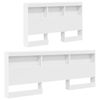 vidaXL Säilytyspääty hyllyllä päätyllä Valkoinen 120 cm Tekninen puu