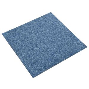 vidaXL Matto 20 pcs Sininen 50 x 50 cm 100% polypropeeni