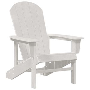 vidaXL Adirondack-tuoli Valkoinen HDPE