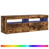 vidaXL TV-taso LED-valoilla savutammi 120x35x40 cm