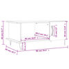 vidaXL Sohvap&ouml;yt&auml; Sonoma-tammi 90x50x40 cm tekninen puu