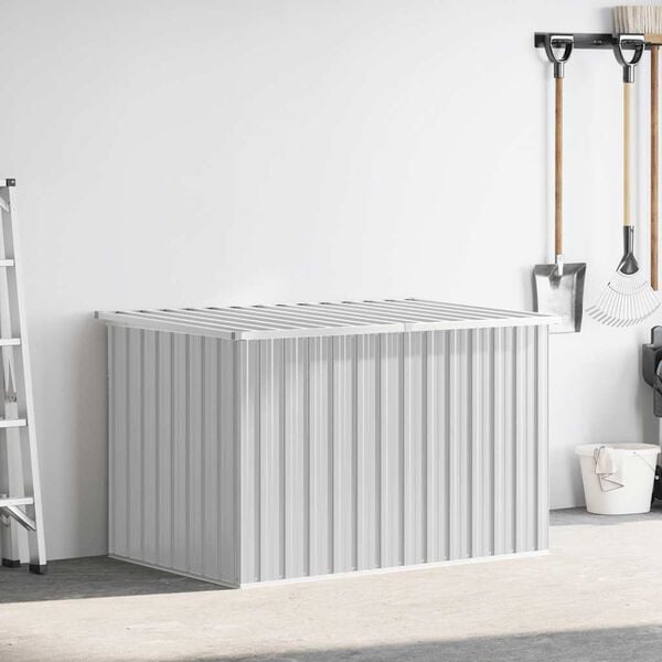 vidaXL Puutarhan varastoarkku harmaa 149x99x93 cm