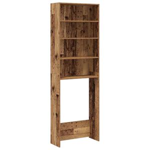 vidaXL Pesukonekaappi vanhaa puuta 64x24x190 cm