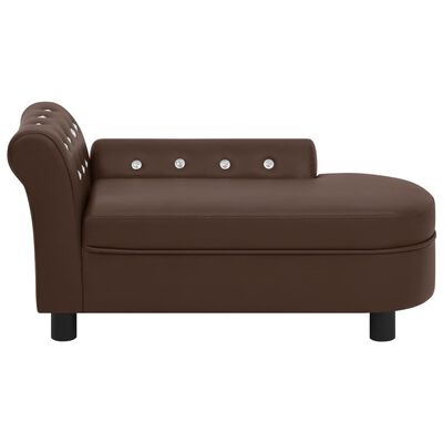 vidaXL Koiran sohva ruskea 83x45x42 cm keinonahka