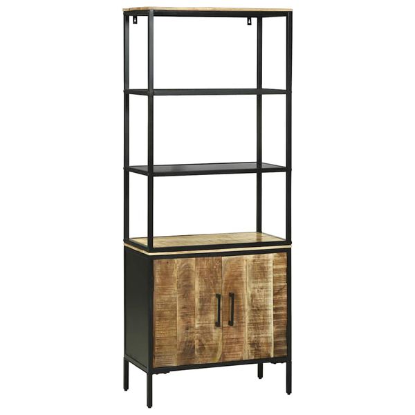 vidaXL Korkea kaappi Ruskea 70 x 35 x 180 cm Täysi Mangopuu