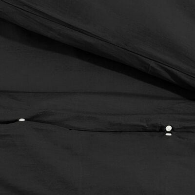 vidaXL Pussilakanasetti musta 220x240 cm kevyt mikrokuitu