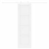 vidaXL Liukuovi Valkoinen 61 x 198,5 cm Massiivinen m&auml;nty
