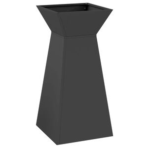 vidaXL Sarakkeellinen ruukku Musta 35 x 35 x 73 cm
